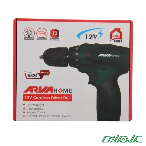 دریل پیچ گوشتی شارژی خانگی آروا مدل 5820-5