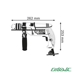دریل چکشی بوش مدل GSB 550 (سه نظام 13)-2