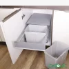 سطل زباله دو مخزنه ریلی متوسط آدلان مدل 813-1