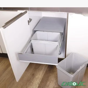 سطل زباله دو مخزنه ریلی متوسط آدلان مدل 813-1