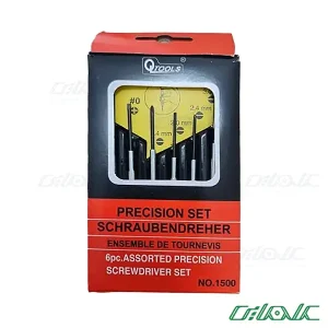 پیچ گوشتی ساعتی 6 عددی کیوتولز (QTOOLS)