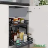 سبد سوپر چند منظوره 2 طبقه تسمه مشکی آوات مدل 300
