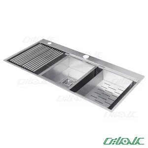 سینک استیل توکار مونوگرام مدل STYLUX 90